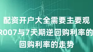 配资开户大全需要主要观察DR007与7天期逆回购利率的走势
