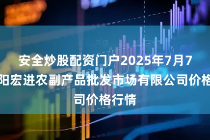 安全炒股配资门户2025年7月7日洛阳宏进农副产品批发市场有限公司价格行情